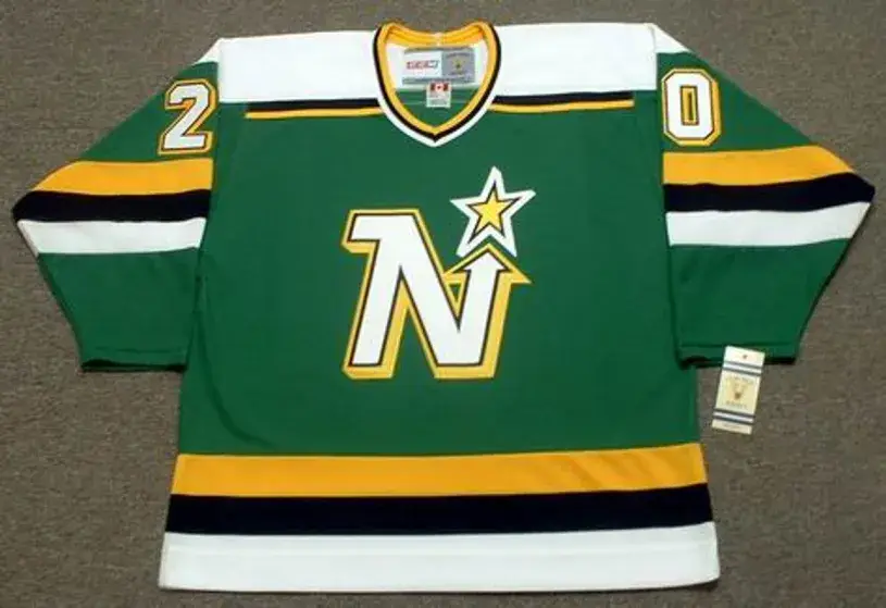 DINO CICCARELLI Minnesota North Stars 1988 Away CCM NHL Vintage Throwback Jersey
