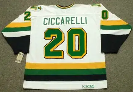 DINO CICCARELLI Minnesota North Stars 1988 Home CCM NHL Vintage Throwback Jersey 
