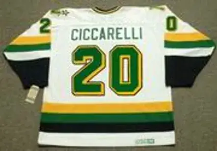 DINO CICCARELLI Minnesota North Stars 1988 Home CCM NHL Vintage Throwback Jersey 