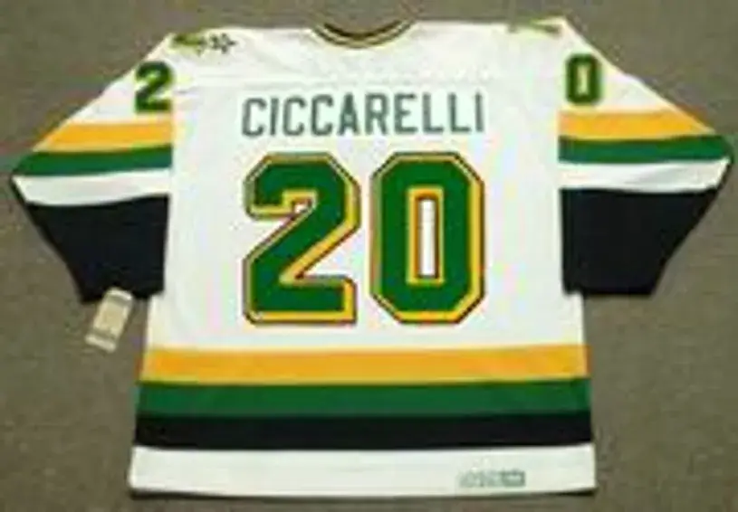 DINO CICCARELLI Minnesota North Stars 1988 Home CCM NHL Vintage Throwback Jersey 