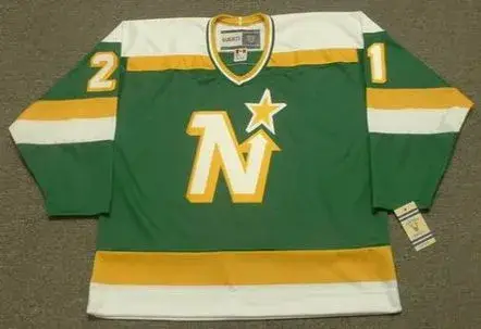 DIRK GRAHAM Minnesota North Stars 1986 CCM Vintage Throwback NHL Jersey