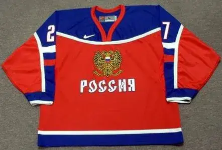 ALEX KOVALEV 2002 Team Russia Nike Olympic Throwback Hockey Jersey