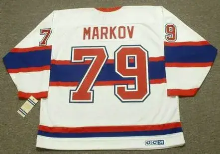 ANDREI MARKOV Montreal Canadiens 1946 CCM Vintage Throwback NHL Hockey Jersey 