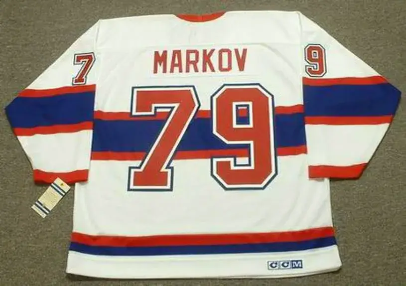 ANDREI MARKOV Montreal Canadiens 1946 CCM Vintage Throwback NHL Hockey Jersey 
