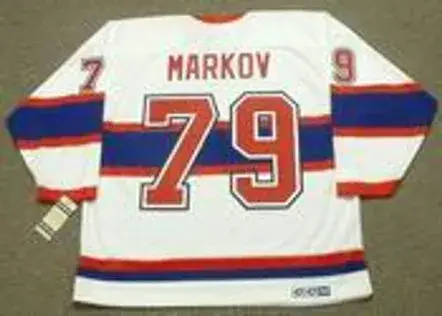 ANDREI MARKOV Montreal Canadiens 1946 CCM Vintage Throwback NHL Hockey Jersey 