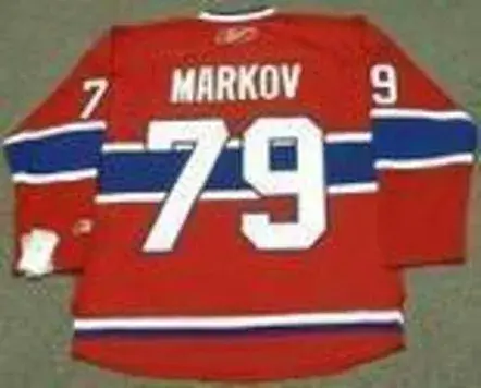 ANDREI MARKOV Montreal Canadiens 2008 REEBOK Throwback Home NHL Hockey Jersey 