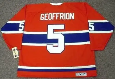 BERNARD GEOFFRION Montreal Canadiens 1959 Home CCM NHL Throwback Hockey Jersey 