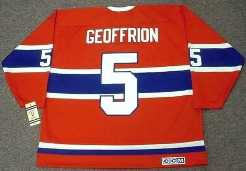 BERNARD GEOFFRION Montreal Canadiens 1959 Home CCM NHL Throwback Hockey Jersey 