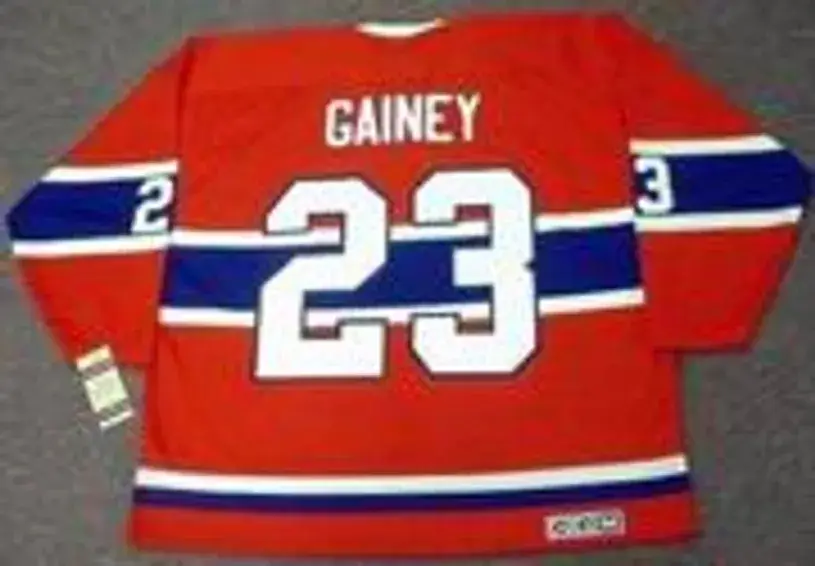 BOB GAINEY Montreal Canadiens 1974 CCM Vintage Throwback Away Hockey Jersey 