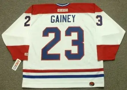 BOB GAINEY Montreal Canadiens 1986 CCM Throwback Home NHL Jersey 