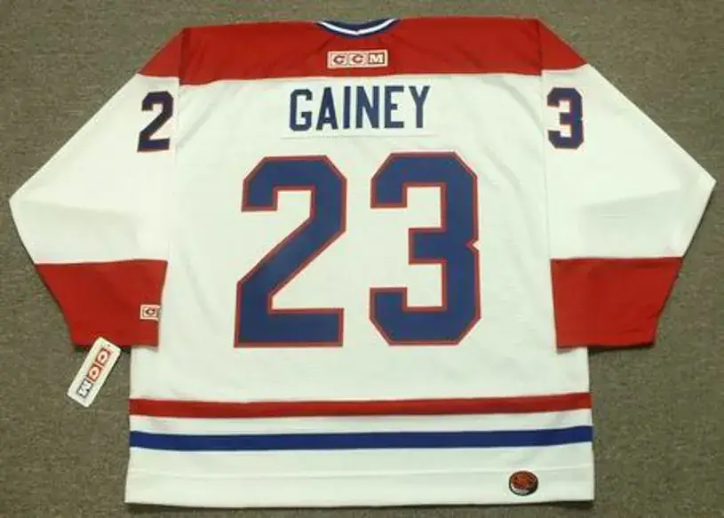 BOB GAINEY Montreal Canadiens 1986 CCM Throwback Home NHL Jersey 