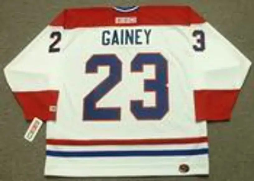 BOB GAINEY Montreal Canadiens 1986 CCM Throwback Home NHL Jersey 