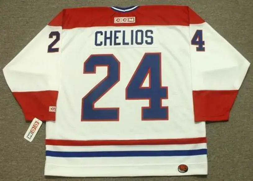 CHRIS CHELIOS Montreal Canadiens 1990 CCM Throwback Home NHL Jersey 