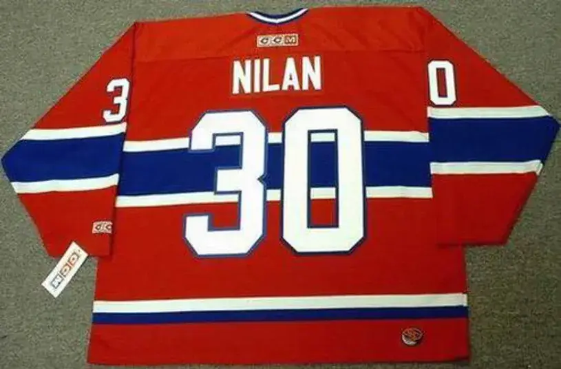 CHRIS NILAN Montreal Canadiens 1986 CCM Throwback Away NHL Hockey Jersey 