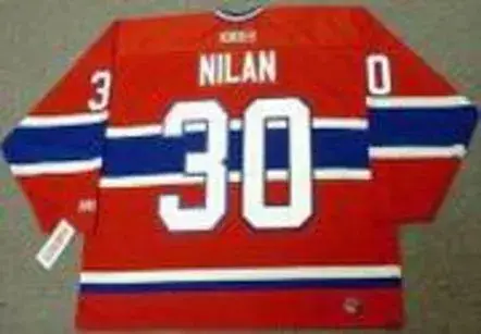 CHRIS NILAN Montreal Canadiens 1986 CCM Throwback Away NHL Hockey Jersey 