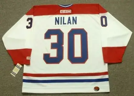CHRIS NILAN Montreal Canadiens 1986 CCM Throwback Home NHL Jersey 