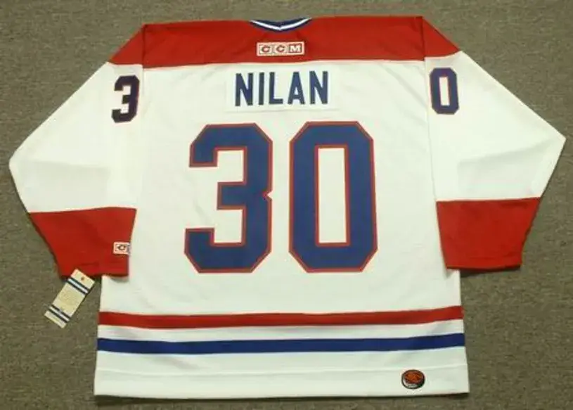 CHRIS NILAN Montreal Canadiens 1986 CCM Throwback Home NHL Jersey 