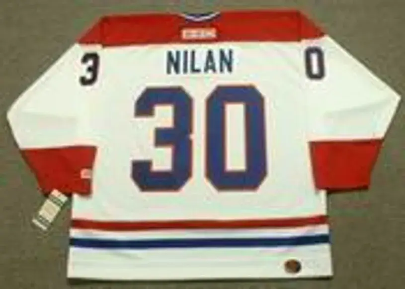 CHRIS NILAN Montreal Canadiens 1986 CCM Throwback Home NHL Jersey 