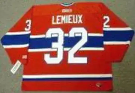 CLAUDE LEMIEUX Montreal Canadiens 1986 CCM Throwback Away NHL Hockey Jersey 