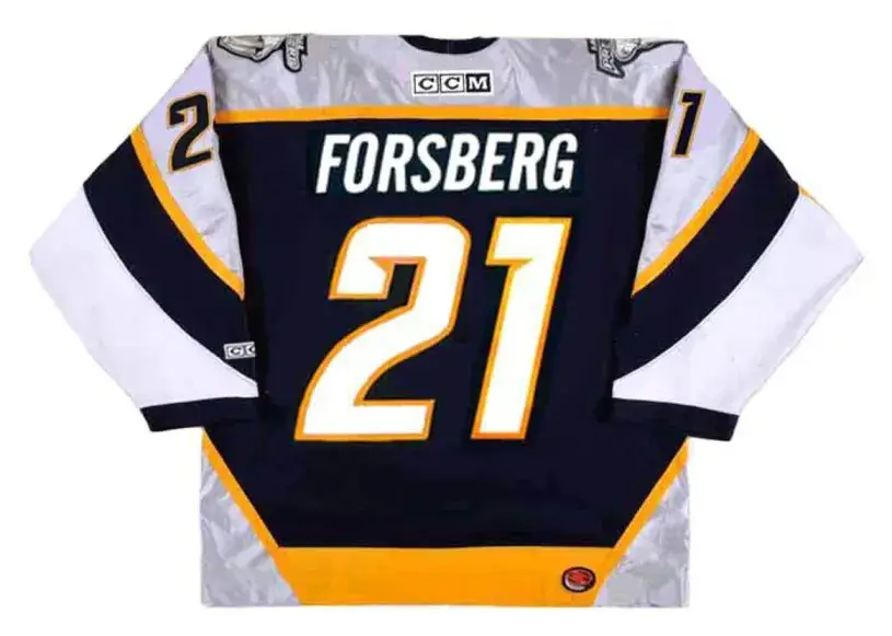 PETER FORSBERG Nashville Predators 2006 CCM Throwback NHL Hockey Jersey 