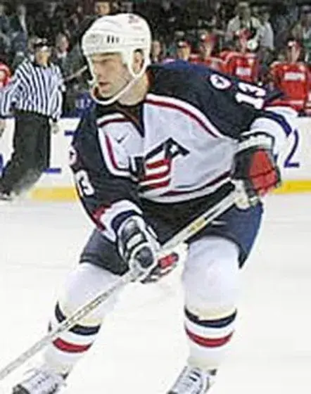 BILL GUERIN 2002 USA Nike Olympic Throwback Hockey Jersey 