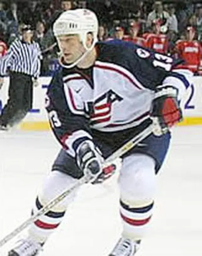 BILL GUERIN 2002 USA Nike Olympic Throwback Hockey Jersey 