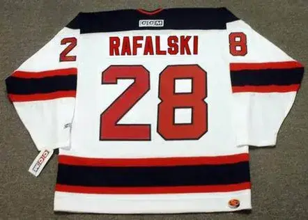 BRIAN RAFALSKI New Jersey Devils 2003 Home CCM NHL Vintage Throwback Jersey 