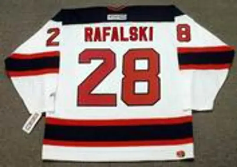BRIAN RAFALSKI New Jersey Devils 2003 Home CCM NHL Vintage Throwback Jersey 