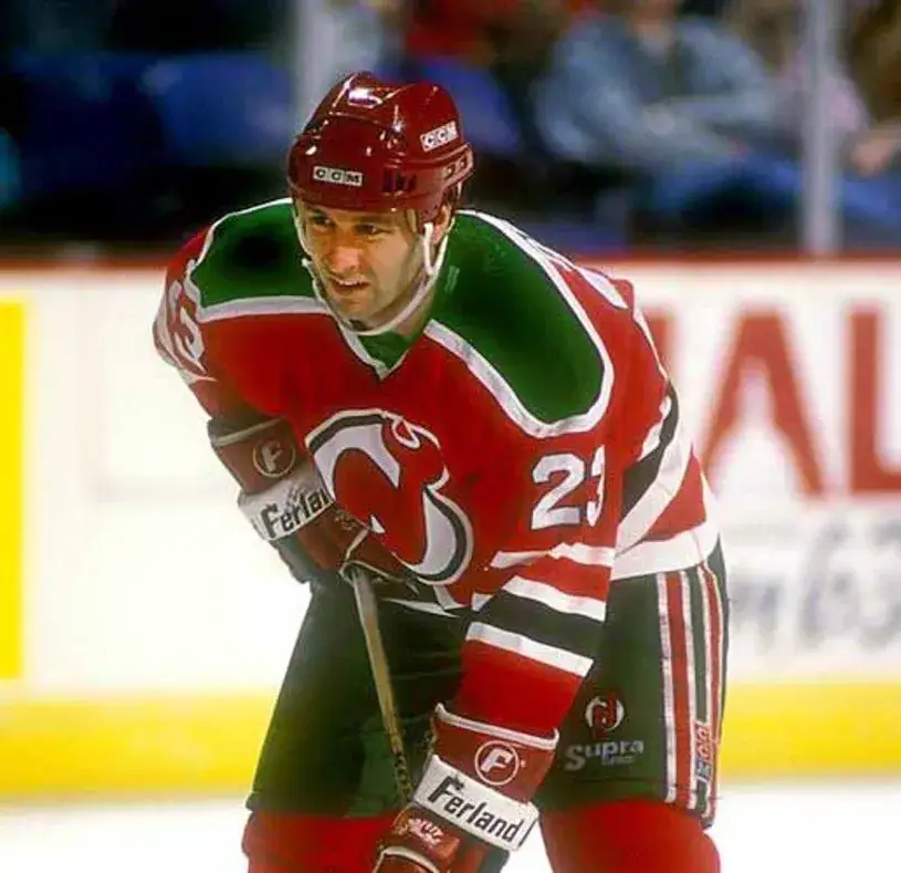 BRUCE DRIVER New Jersey Devils 1988 CCM Vintage Throwback NHL Hockey Jersey 