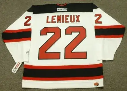 CLAUDE LEMIEUX New Jersey Devils 1995 CCM Throwback Home NHL Hockey Jersey 