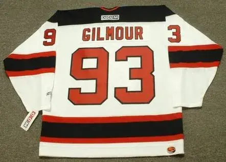 DOUG GILMOUR New Jersey Devils 1997 CCM Throwback Home NHL Hockey Jersey 