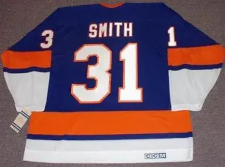 BILLY SMITH New York Islanders 1973 CCM Vintage Throwback NHL Hockey Jersey 