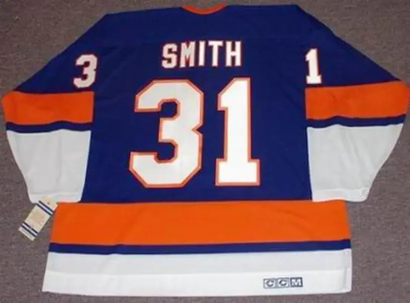 BILLY SMITH New York Islanders 1973 CCM Vintage Throwback NHL Hockey Jersey 