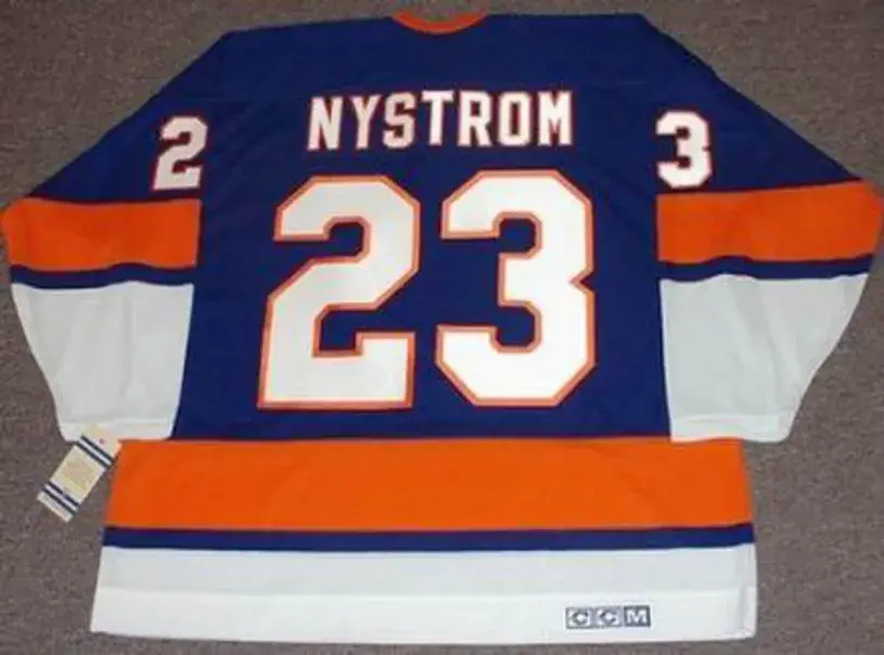 BOB NYSTROM New York Islanders “Rookie” 1973 CCM Vintage Throwback Hockey Jersey 