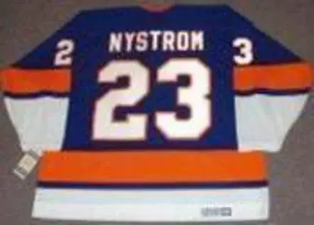 BOB NYSTROM New York Islanders “Rookie” 1973 CCM Vintage Throwback Hockey Jersey 