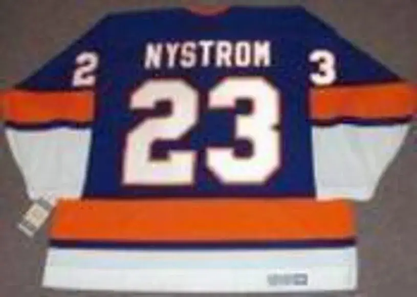 BOB NYSTROM New York Islanders “Rookie” 1973 CCM Vintage Throwback Hockey Jersey 