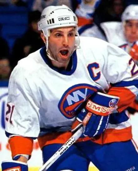 BRENT SUTTER New York Islanders 1988 CCM Vintage Home NHL Hockey Jersey 