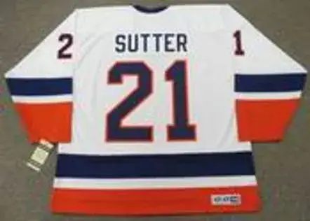 BRENT SUTTER New York Islanders 1988 CCM Vintage Home NHL Hockey Jersey 