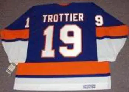 BRYAN TROTTIER New York Islanders “Rookie” 1975 CCM Vintage Throwback Jersey 
