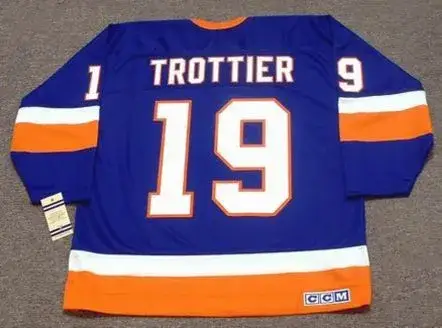 BRYAN TROTTIER New York Islanders 1982 CCM Vintage Throwback NHL Hockey Jersey 