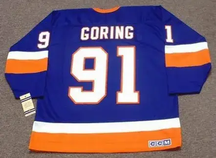BUTCH GORING New York Islanders 1982 CCM Vintage Throwback NHL Hockey Jersey 