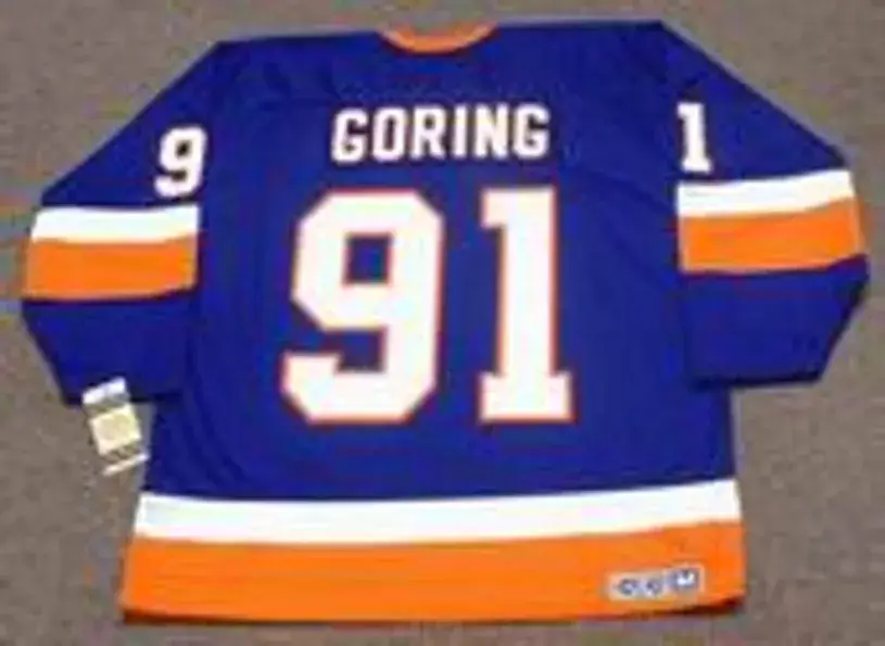 BUTCH GORING New York Islanders 1982 CCM Vintage Throwback NHL Hockey Jersey 