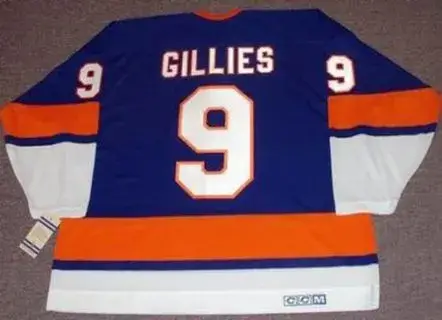 CLARK GILLIES New York Islanders “Rookie” 1974 CCM Vintage Throwback Hockey Jersey 