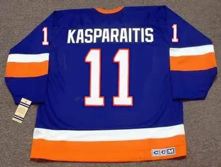 DARIUS KASPARAITIS New York Islanders 1993 Away CCM Vintage Throwback Hockey Jersey 