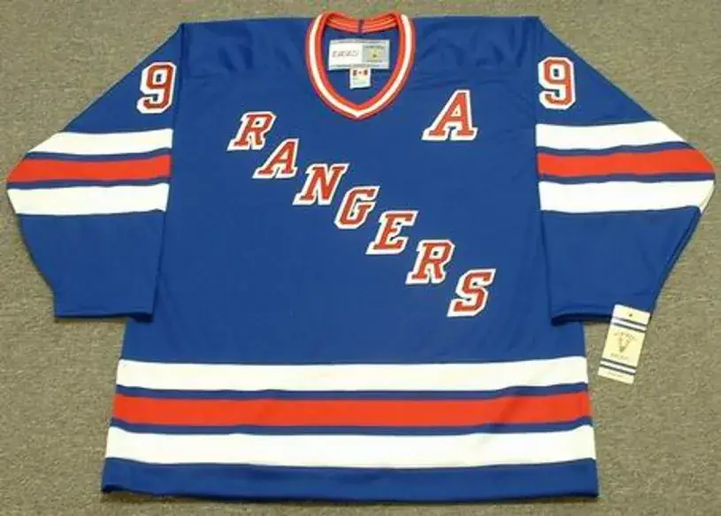 ADAM GRAVES New York Rangers 1996 Away CCM Vintage Throwback NHL Hockey Jersey