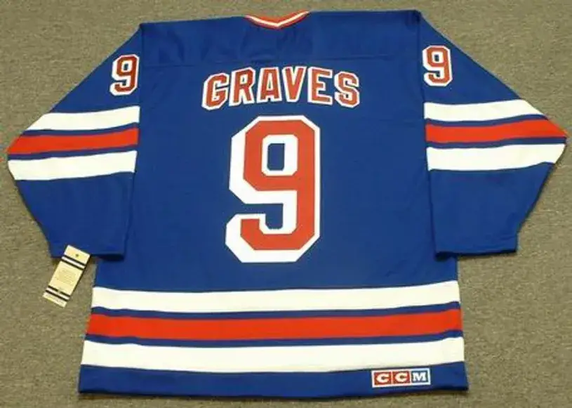 ADAM GRAVES New York Rangers 1996 Away CCM Vintage Throwback NHL Hockey Jersey 
