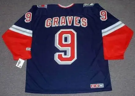 ADAM GRAVES New York Rangers 1998 Alternate CCM Vintage Throwback NHL Jersey 