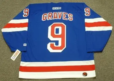 ADAM GRAVES New York Rangers 1999 Away CCM Throwback Hockey Jersey 