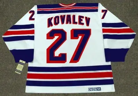 ALEX KOVALEV New York Rangers 1995 Home CCM Throwback NHL Hockey Jersey 