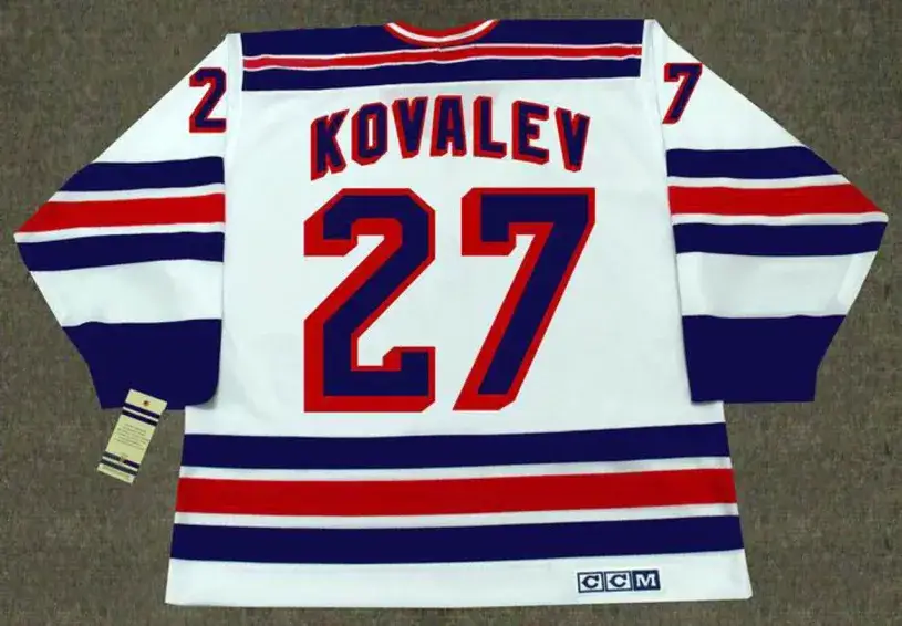 ALEX KOVALEV New York Rangers 1995 Home CCM Throwback NHL Hockey Jersey 